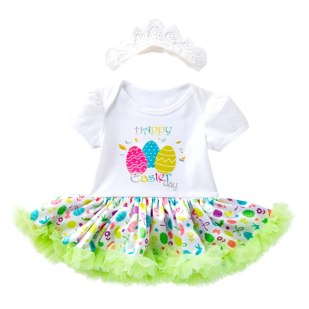 Боди для новорожденных комбинезон платья с пасхальными яйцами платье пачка