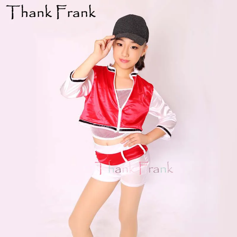 

Cool 3-Piece Jazz Dance Costume Girls Women Fashionable Sports Outfit C444