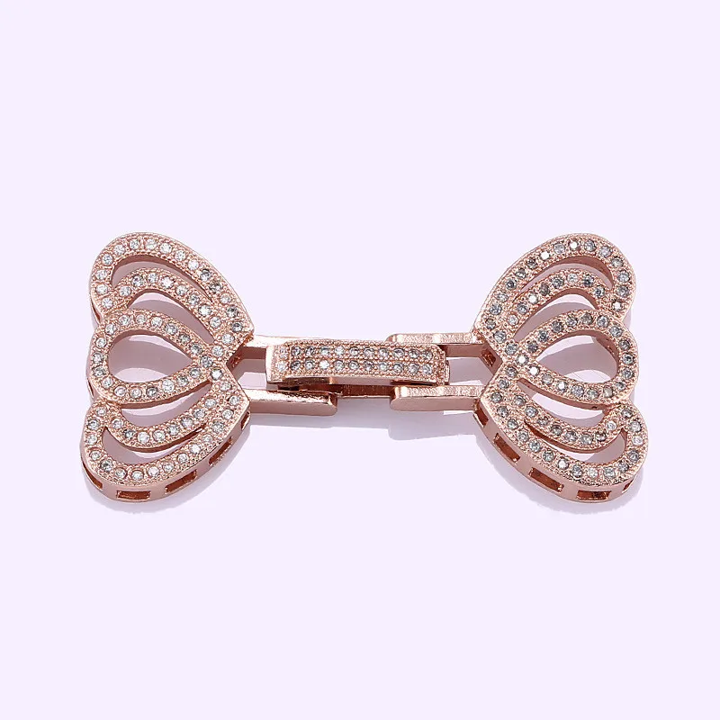 Распродажа ювелирных изделий Bijoux Циркон 4 Сердце Подвески застежка для браслета