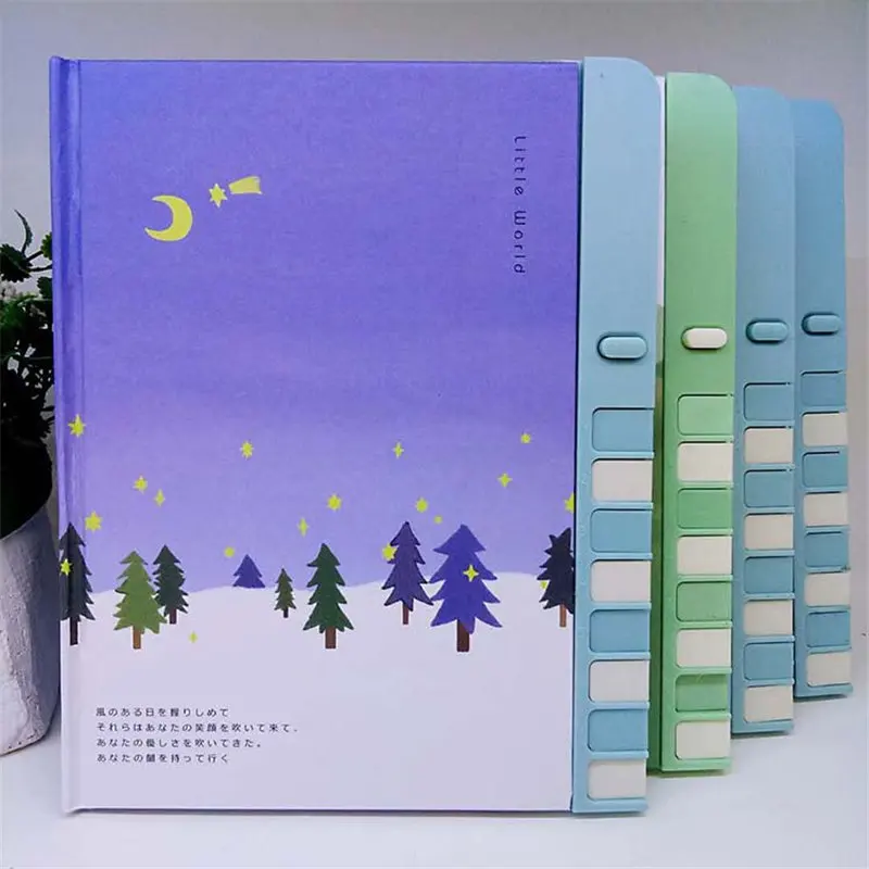 Милый мультяшный блокнот Coloffice 32K записная книжка для пианино детский с замком