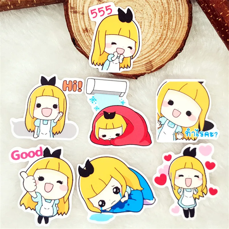 24 pcs/pack Paper Cartoon yellow Sticker Toys The Luggage Stickers For Moto Car &amp Suitcase Cool Fashion Laptop stickers | Дом и сад