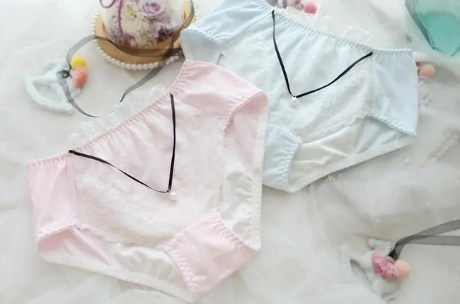 Настоящая фотография M, L, XL, 3L, жемчужные Бисероплетение, кружевные Лолита, Kawaii, Менструальный санитарный период, герметичный тампон, трусики, нижнее белье WP480
