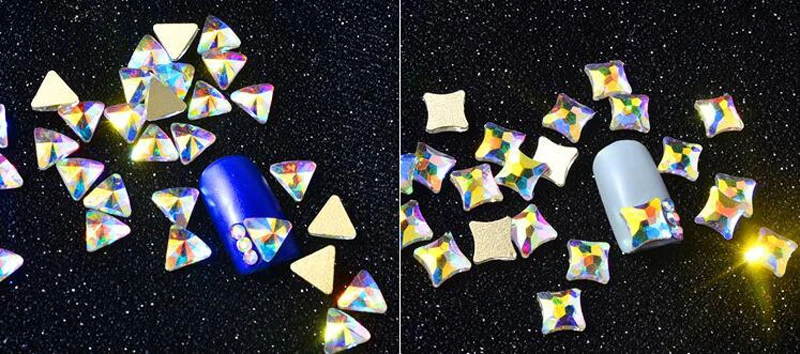 20 шт 3D кристалл AB череп с плоским основанием, для ногтей Стразы алмазные подвески ювелирные изделия Хэллоуин Череп Черепа скелета реквизит 20 шт