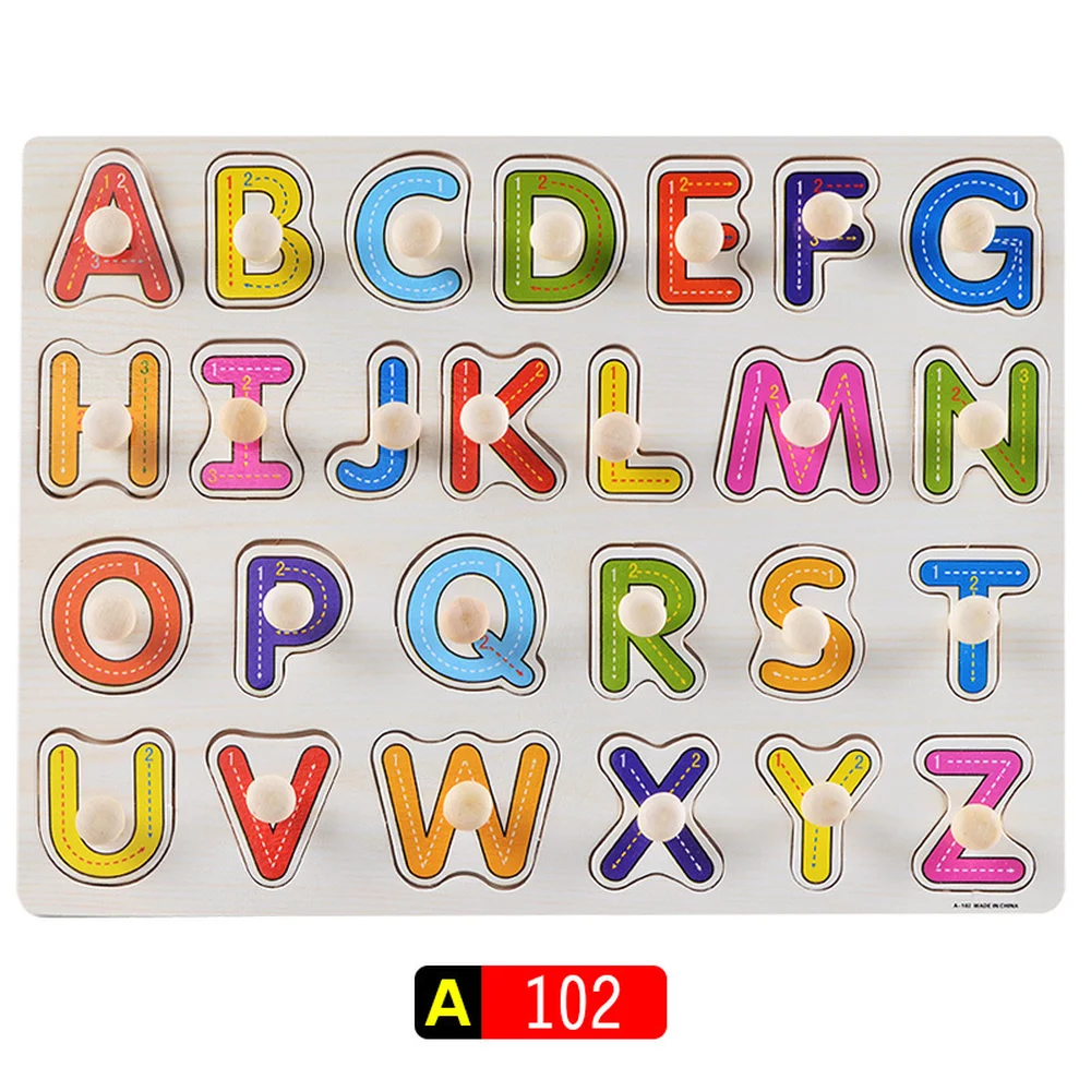 Детские игрушки Монтессори деревянная головоломка/ручной захват доска набор