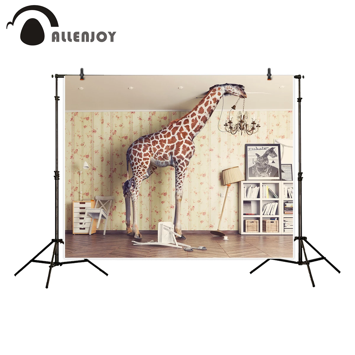 Allenjoy фон для фотостудии Волшебная комната Жираф Детская фотография
