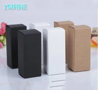 50pcslot 6515cm 2 31 95 8 blank white black kraft paper box for handmade soap candle sample valve tubes package