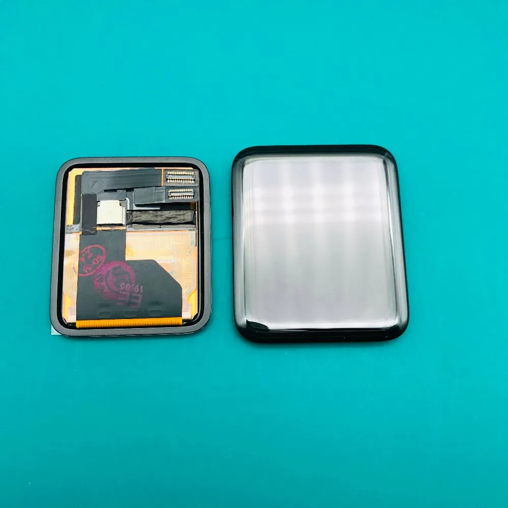Для apple watch Series 1 38 мм/42 мм сапфир/спортивный ЖК сенсорный экран дигитайзер с закаленным стеклом и клейкой рамкой