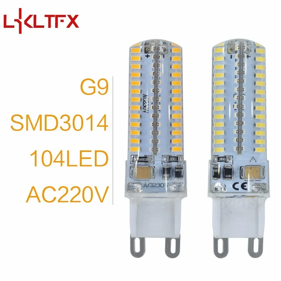 104Leds G9 Lkltfx 10 шт. G4 DC 12 В/AC 220 В G9 SMD3014 2835 1 Вт 2 Вт 3 Вт заменить Галогенные Светодиодные лампы 360 Угол луча LED лампада лампы - Испускаемый цвет: 104Leds G9