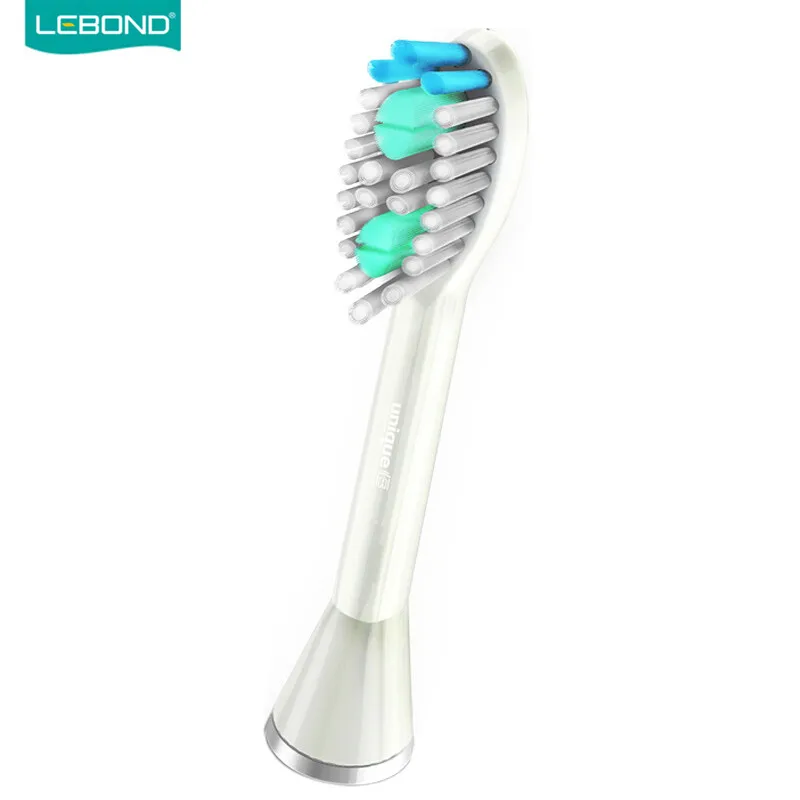 LEBOND Sonic зубная щётка голова уникальный щетки Dupont мягкая 2 шт. белый электрическая