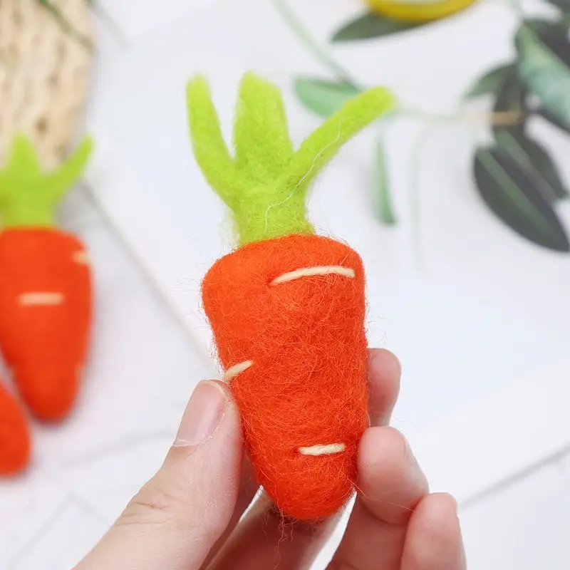 Реквизит для фотосъемки войлочная морковь овощи DIY ручной работы украшение