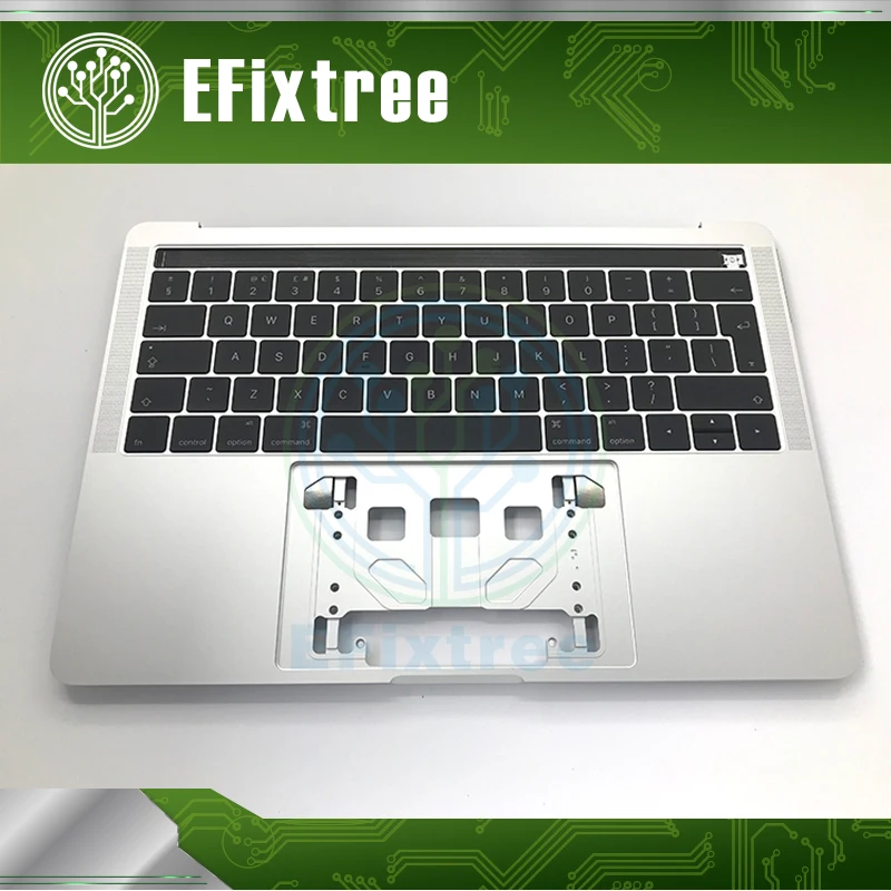 Серебристый чехол для Macbook Pro Retina 13 ''A1706 с раскладкой клавиатуры английский