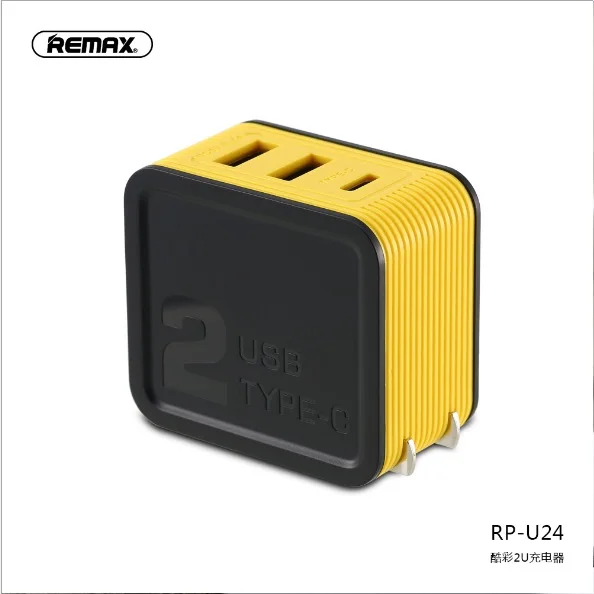 Remax двойной USB выход и порт Type EC 3.4a Быстрая зарядка огнестойкий ПК смарт чип