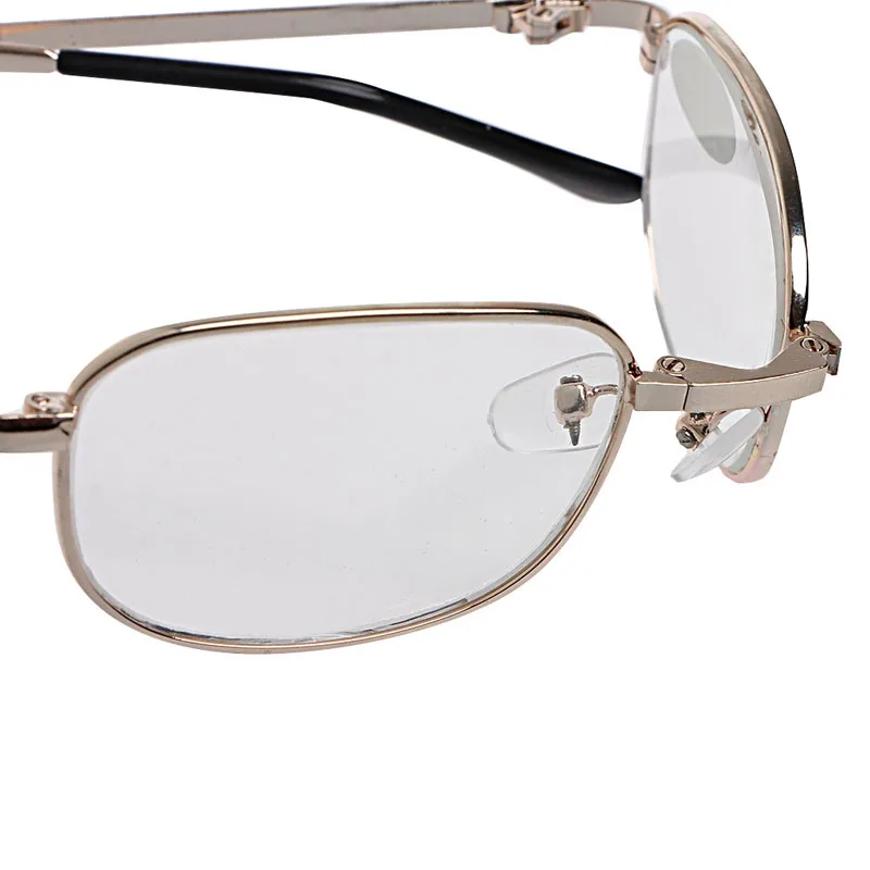 Мини Складной Металлический Чехол для Читательских Очков с Полной Оправой +1.0 +1.5 +2.0 +2.5 +3.0 +3.5 +4.0