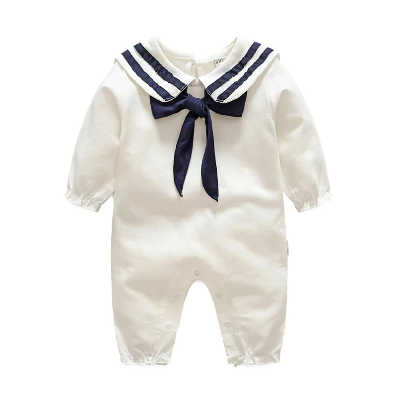 Весенняя одежда белого и темно синего цвета для новорожденных девочек возрастом