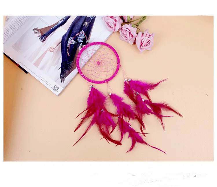 1 шт. Новая мода в индийском стиле ручной работы Ловец снов сеть с перьями