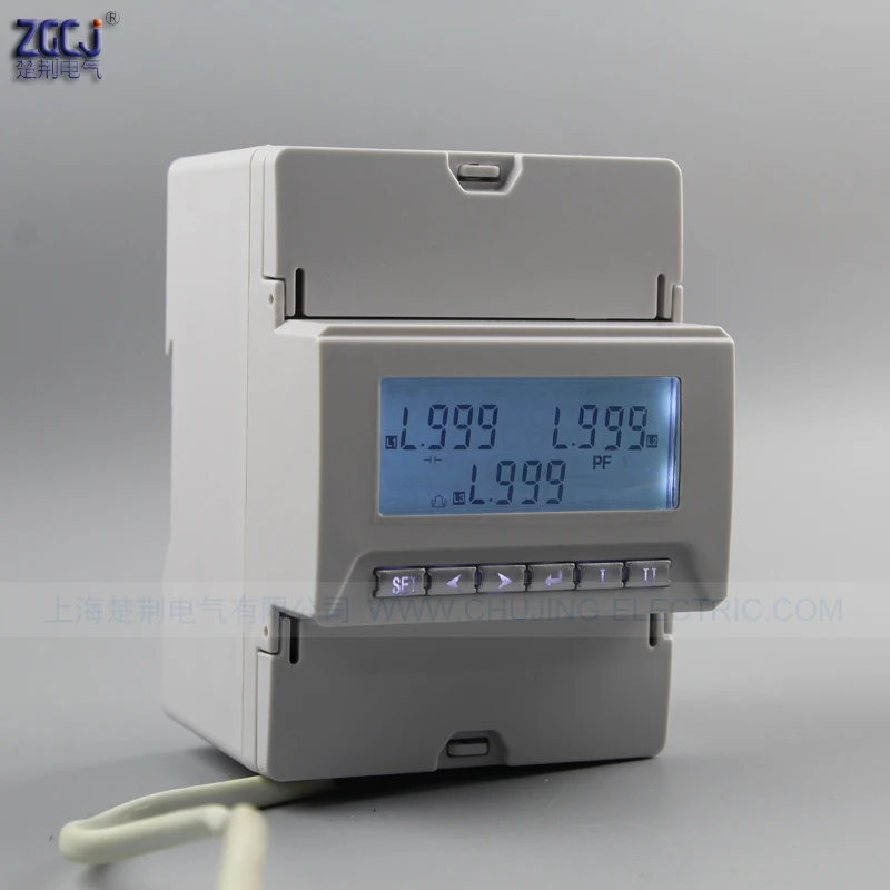 CJ-3DDY ЖК-дисплей AC 0-100A 450V 3 фазы din Многофункциональный измеритель с RS485 связь с 100A CT трансформаторы тока