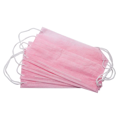 Pink 20 шт/упаковка, цветные анти-пылевые ветрозащитные маски, нетканые одноразовые маски для защиты лица для косметических процедур и наращивания ресниц - Цвет: Pink