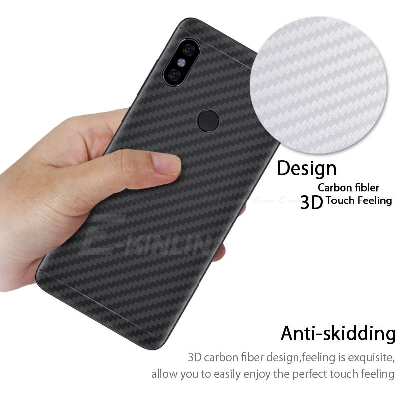 5 шт. 3D задняя крышка из углеродного волокна пленка для Xiaomi PocoPhone F1 Redmi Note 7 6 4 4X 5A Prime