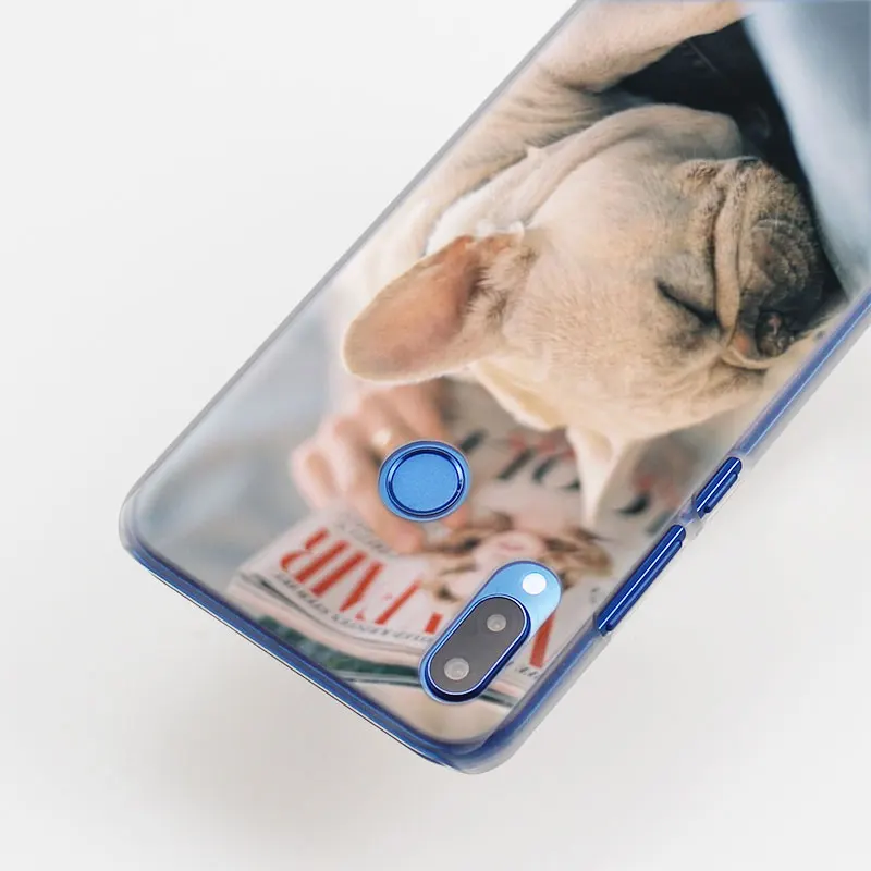 Причудливый цветной чехол для телефона с французским бульдогом для huawei P30 P30 Pro P9 P10 P20 Lite P Smart Plus View 20 Жесткий PC задний Чехол бант