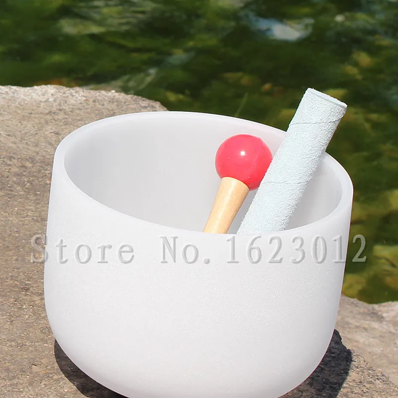 Набор чашек 7 шт. 12 дюймов матовые кварцевые хрустальные поющие чаши от A до G