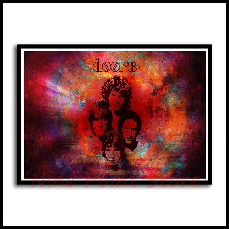 Двери, Jim Morrison, рок-группа, музыка, белая бумага с покрытием, плакаты, настенные Стикеры, домашний декор, Настенный декор, без рамки
