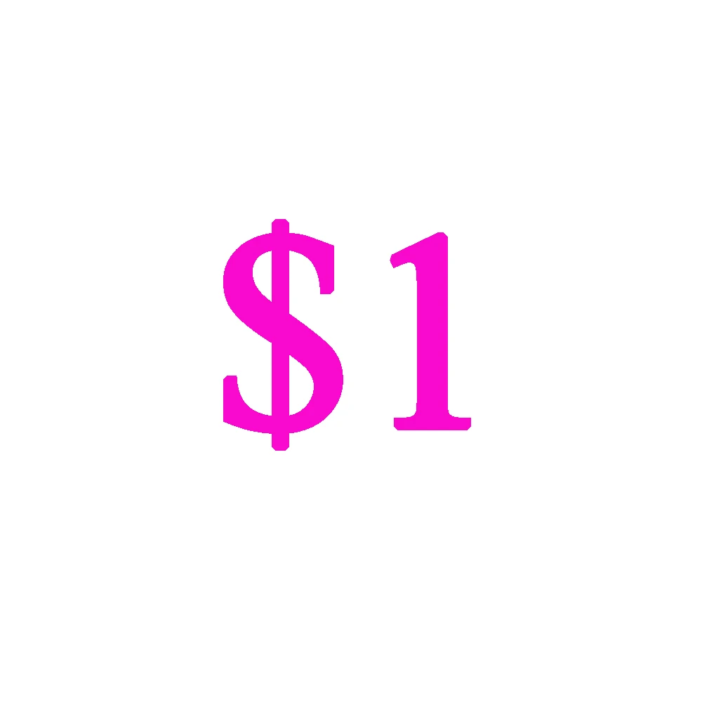 

this is for extra fee,it represent 1 dollar,you can select the piece to make price profit your need