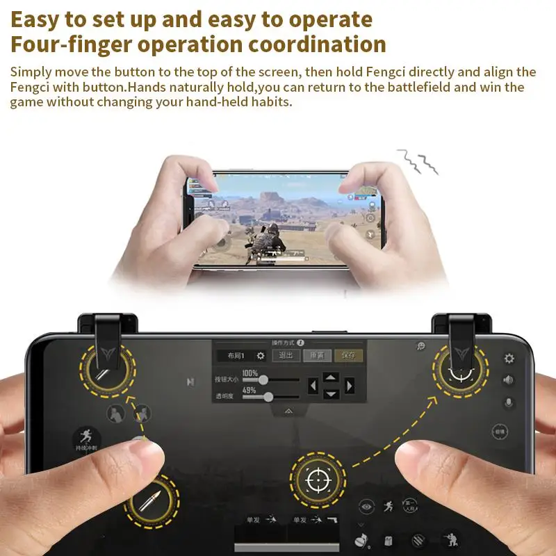Игровой курок для телефона Flydigi, совместимый с осиным контроллером, мобильным игровым контроллером PUBG CODM, геймпад для Android и iOS