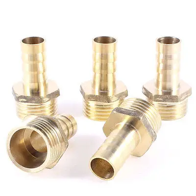 5 шт. латунная прямая муфта для шланга 12 мм 1/2 дюйма|coupling fitting|brass hose barb fittingsstraight fitting |
