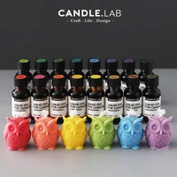 16colors candle lab high concentration candle liquid dye soy wax bee wax ice flowers wax coconut wax pigment color20ml