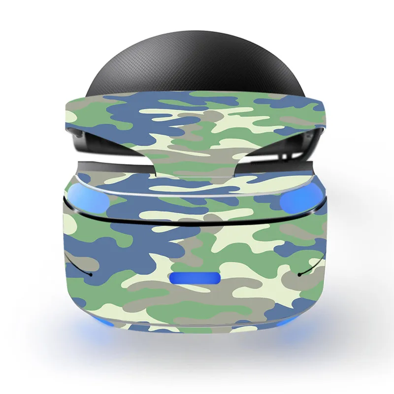 Камо Камуфляж Армия Зеленый Синий Дизайн Наклейка Стикера Кожи для Sony Playstation PS VR