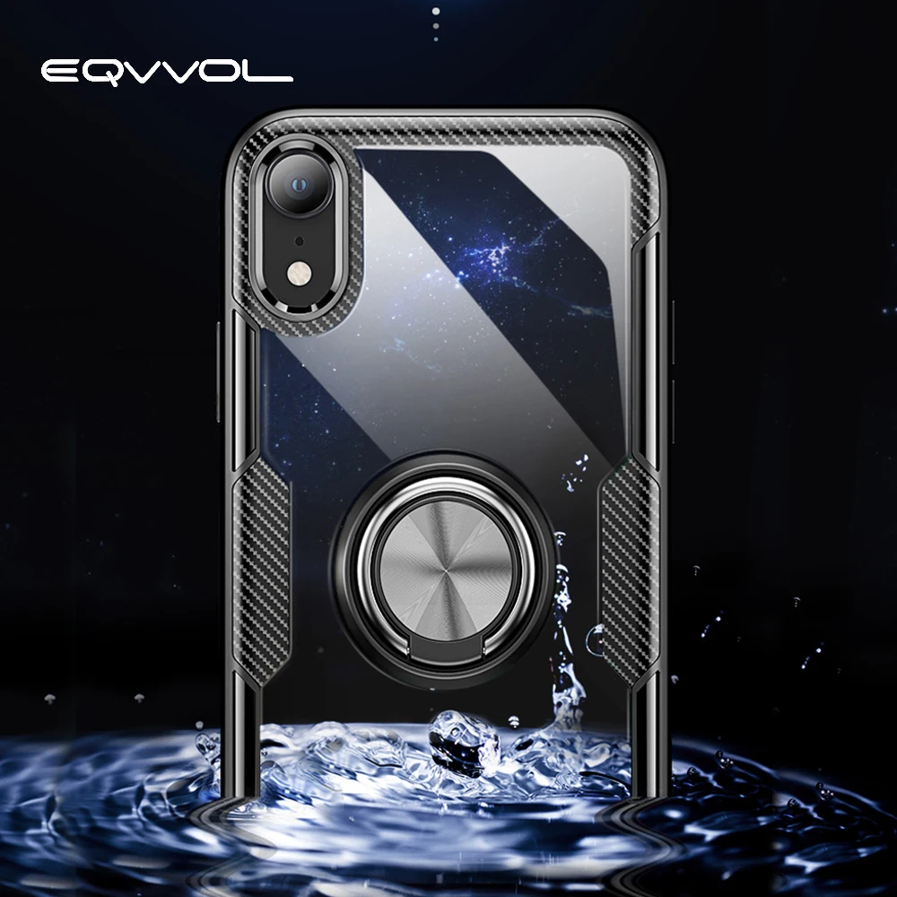 Автомобильный магнитный держатель Eqvvol чехол для iPhone XR XS MAX X 8 Plus 7 6 чехлы-кольца