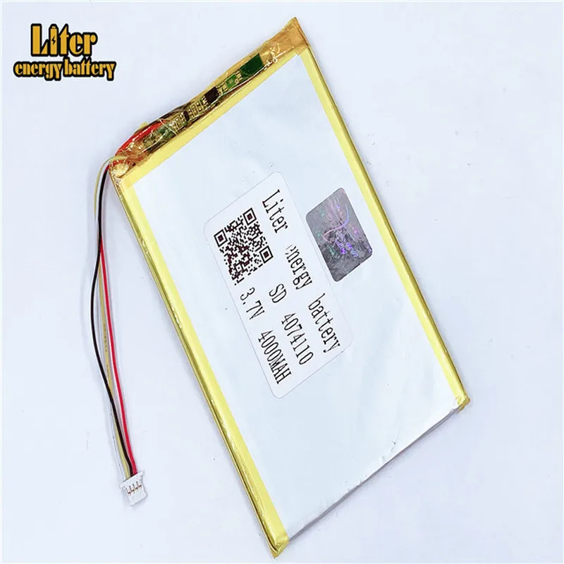 

Разъем 1,0-4 P 4074110 4075110 3,7 V 4000mah планшетный ПК lipo аккумулятор в аккумуляторных батареях с полной емкостью