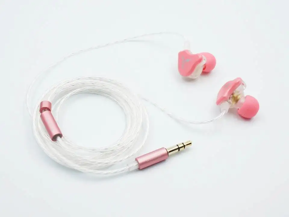 Pink TANCHJIM Cora Macaron Dynamic Driver посеребренные OFC HiFi наушники-вкладыши - Цвет: Pink