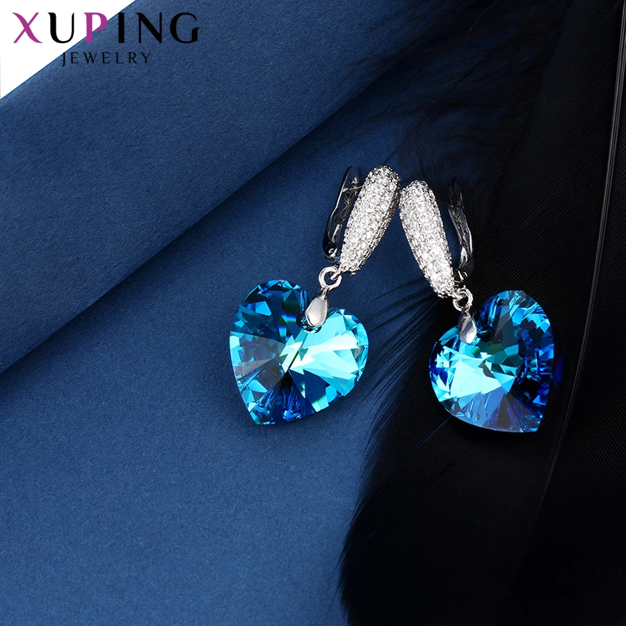 Xuping Romanti серьги в форме сердца дикие стиль Кристаллы от Swarovski цвет покрытием для женщин Свадебные подарки M62-20177
