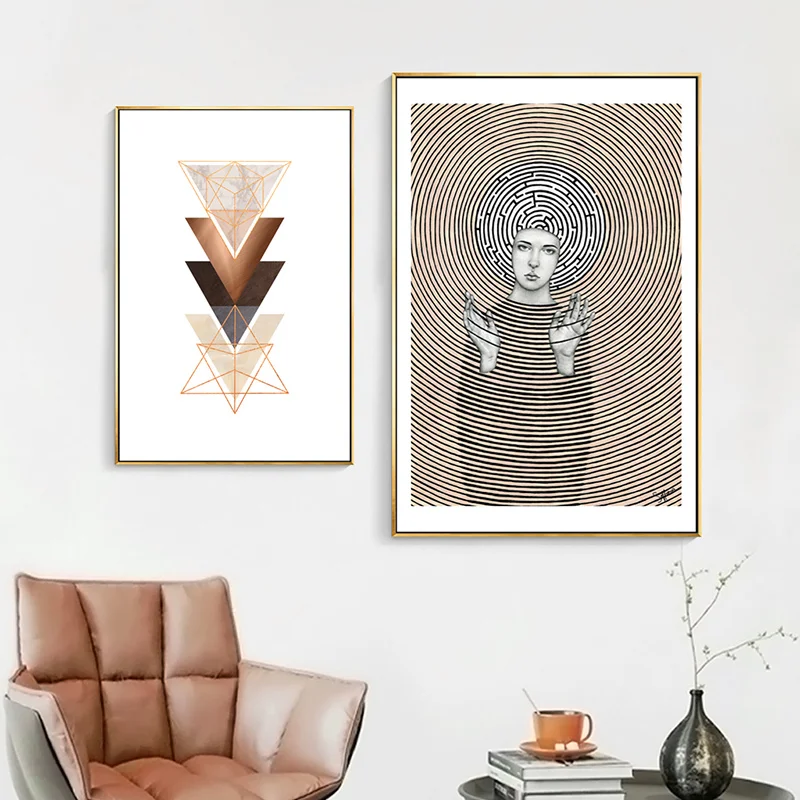 Трипси психоделический абстрактные Плакаты геометрический стены граффити
