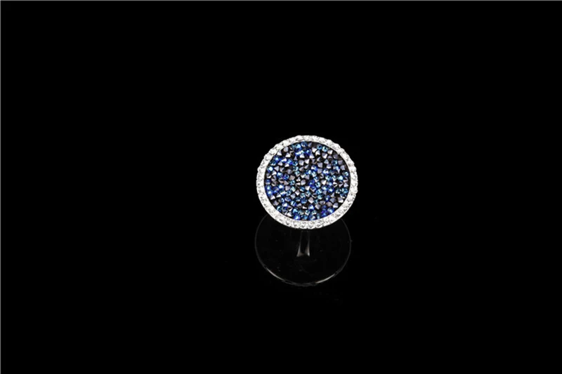 Malanda Новая мода благородные кристаллы от Swarovski кольцо Роскошные романтические круглые кольца для женщин вечерние свадебные украшения лучший подарок