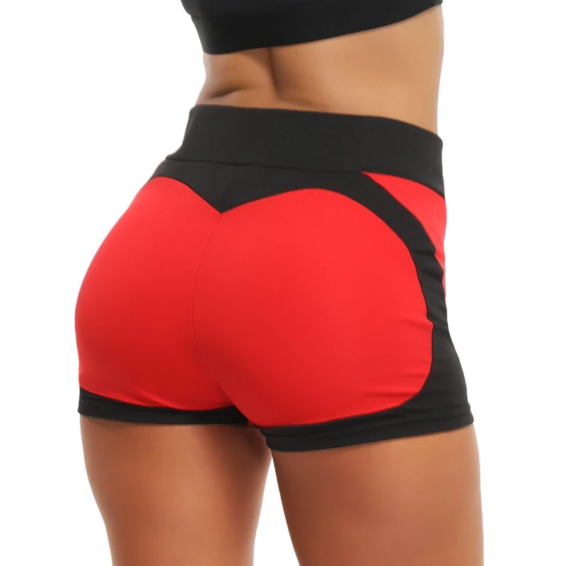 710 Women Yoga Shorts High Waist Push Up Quick Dry Breathable Sports Running Fitness Heart-shaped Beach Shorts Swimming yoga Leggins - Color: 710