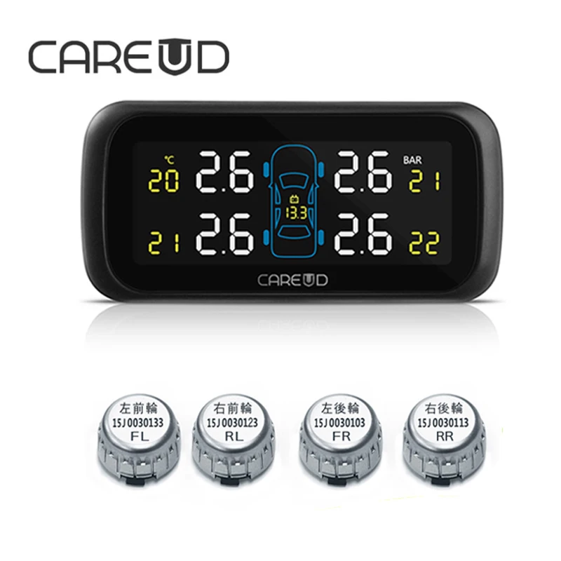 Беспроводная система мониторинга давления в шинах CAREUD U903 TPMS 4 шт. мини внешние