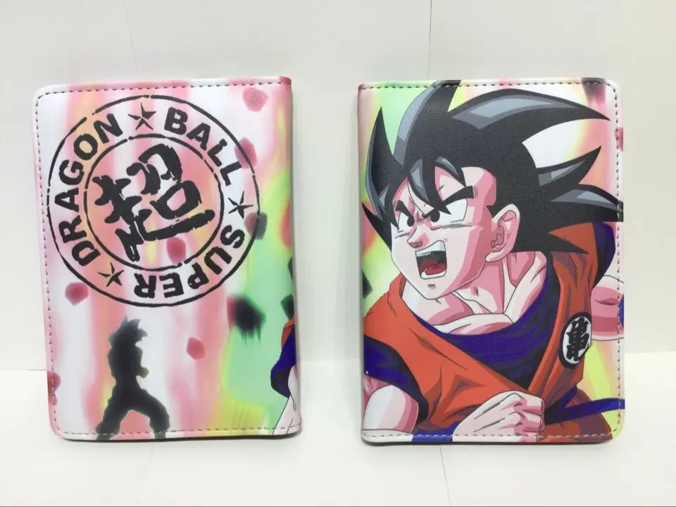 JP Аниме Dragon Ball Обложка для паспорта Горячая Мультфильм кожаный держатель для карт кошелек подарок для детей мальчик девочка аксессуары для путешествий держатели паспорта