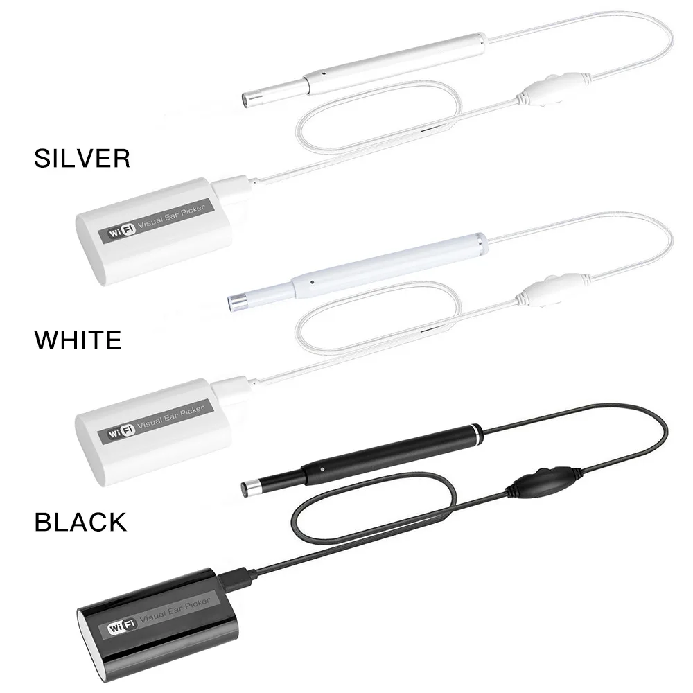 Медицинская перезаряжаемая USB HD Wifi беспроводной ушной эндоскоп Отоскоп ложка камера бороскоп Android ПК IOS планшет Iphone Палочки Инструмент