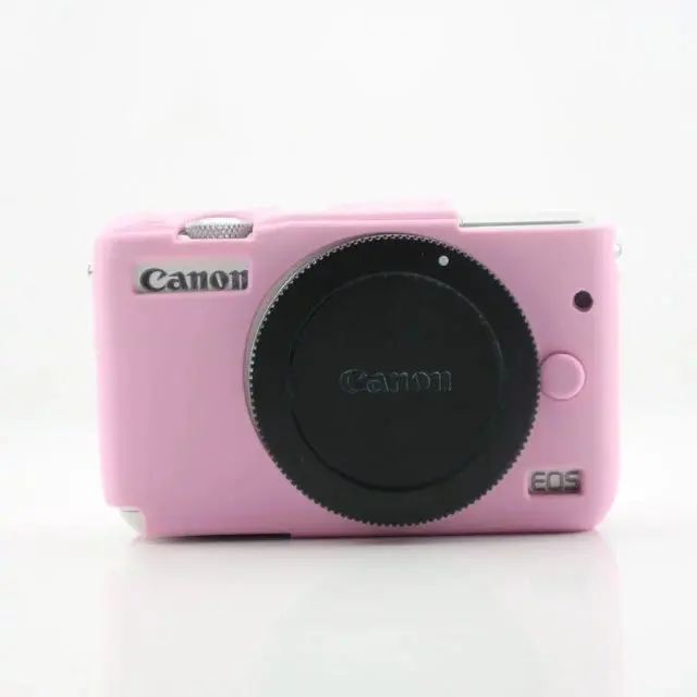 M10 Pink Силиконовый резиновый чехол для камеры, защитный чехол для камеры Canon EOS R M100 M6 M10 M50 - Цвет: M10 Pink