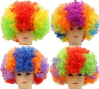 halloween christmas hats costume hair wig football fan wig clown party show hair wigs child adult colorful free shiping