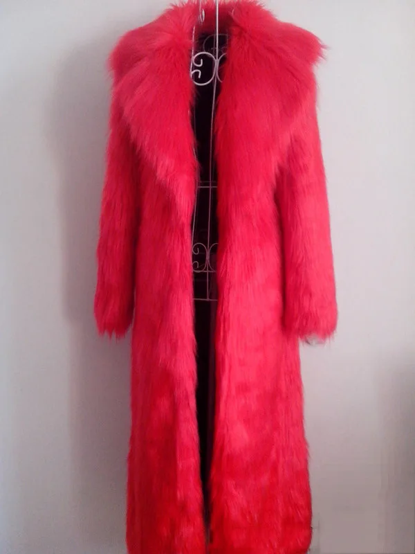 Женская зимняя куртка до пола длинная из искусственного меха новинка 2016 | одежда