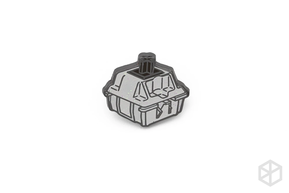Chenyi Keyboard Switch Cheme Brooch Pin Cardigan Shirt Shawl Pin cherry switch red blue black brown - Цвет: Brooch Brown S x1