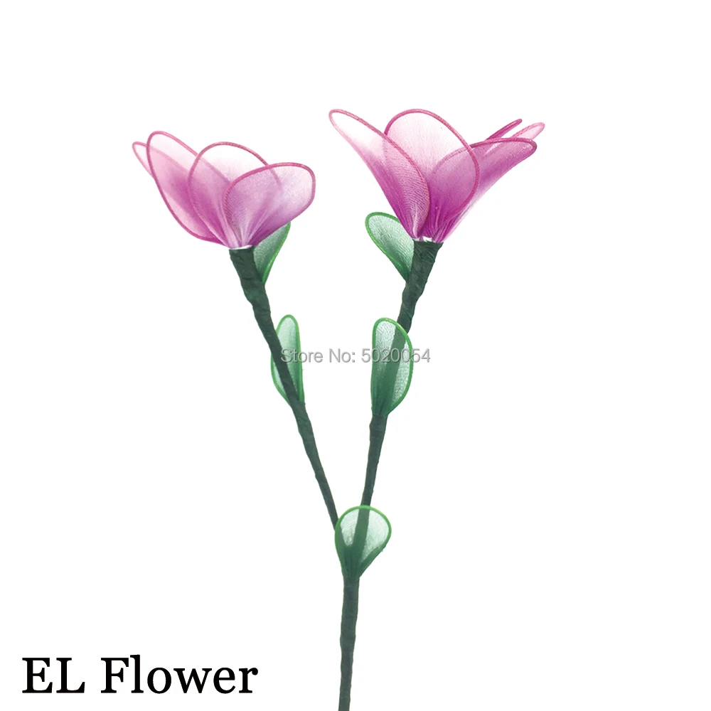 Светящийся в темноте EL провод цветок украшение дома светодиодный светящийся