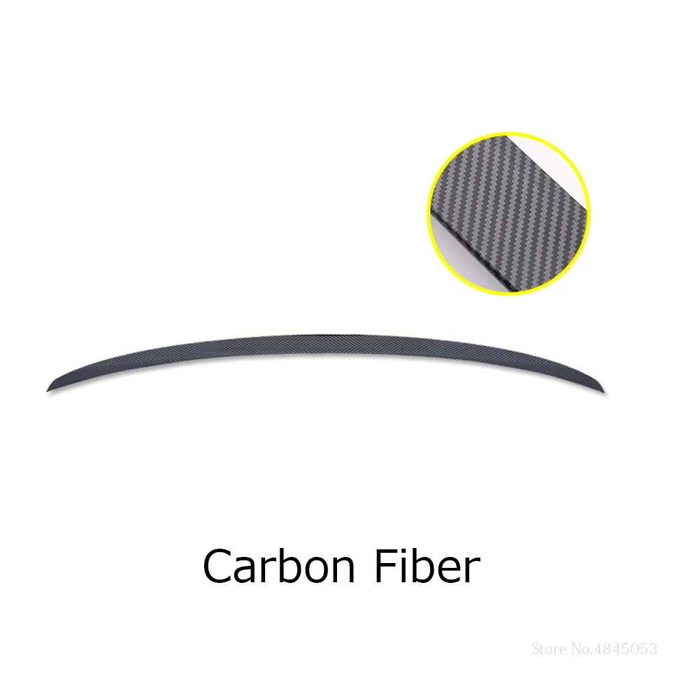 carbon fiber AITWATT для Audi A4 A4L B9 спойлер из углеволокна ABS пластиковый Неокрашенный Грунтовка Цвет задний багажник спойлер антикрыло на крышу - Цвет: carbon fiber
