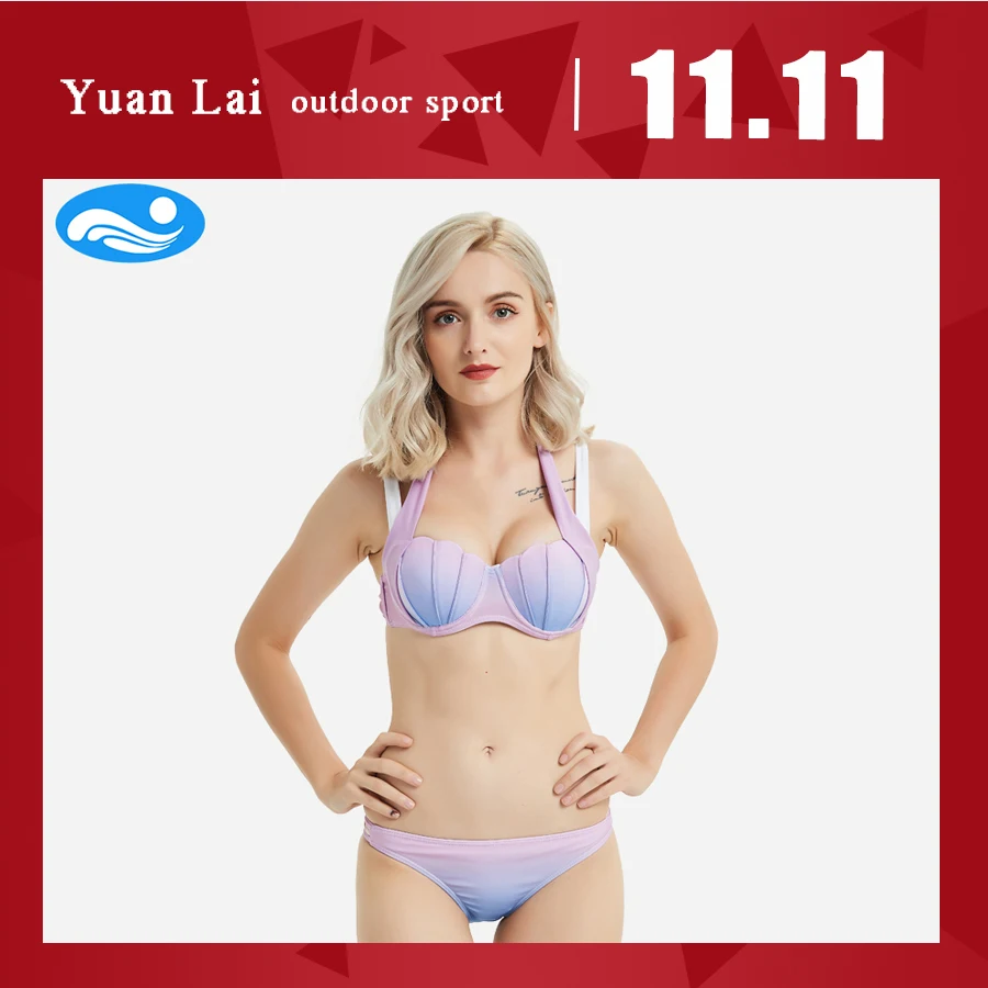 2018 YuanLai бикини для женщин плавание костюм Push Up одежда женский купальный Одежда