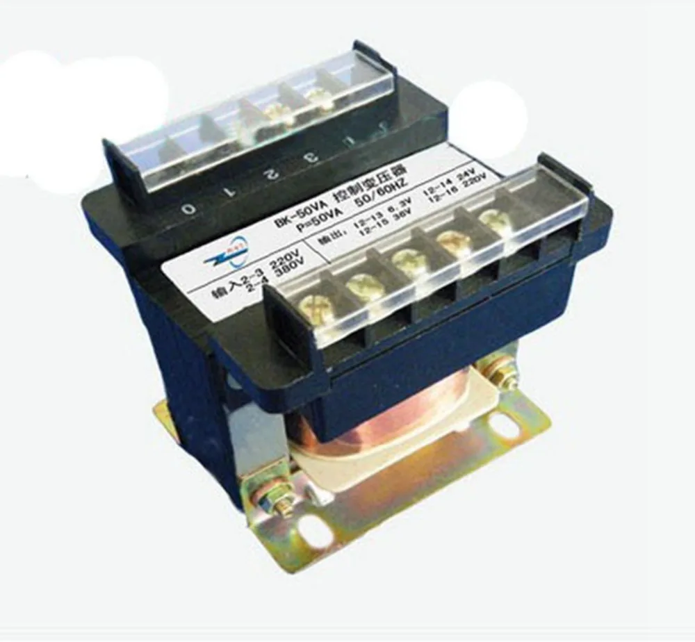 (1) выход AC 6 3 V 12V 24V 36V 110V 220V однофазный трансформатор управления 50VA|control