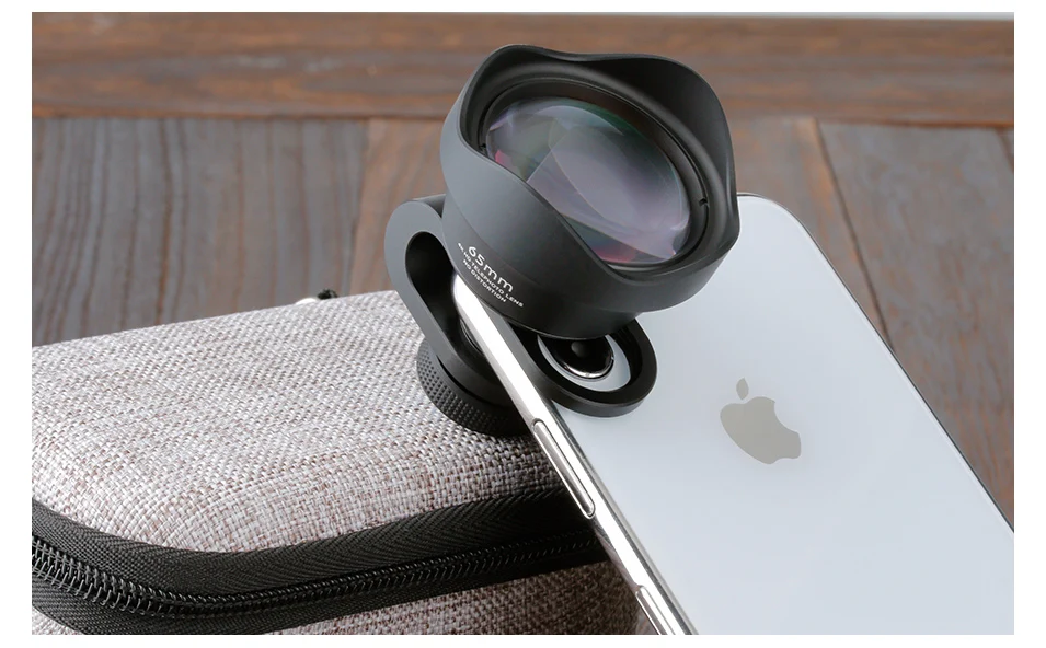 ULANZI 65 мм телеобъектив для iPhone, HK 4D супер широкоугольный Fishyeye Мобильный объектив камеры для iPhone samsung huawei sony Android
