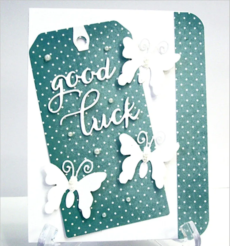 Металлические режущие штампы Wish big good luck для скрапбукинга DIY открытки в альбом